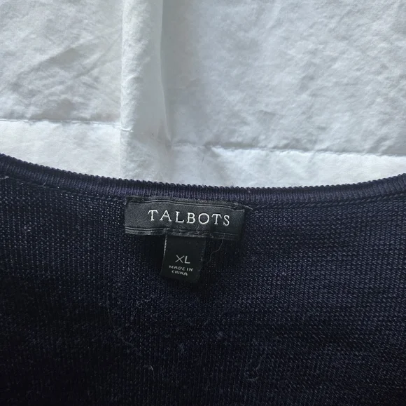 Talbots Ruffle Front Cardigan - Picture 4 of 6